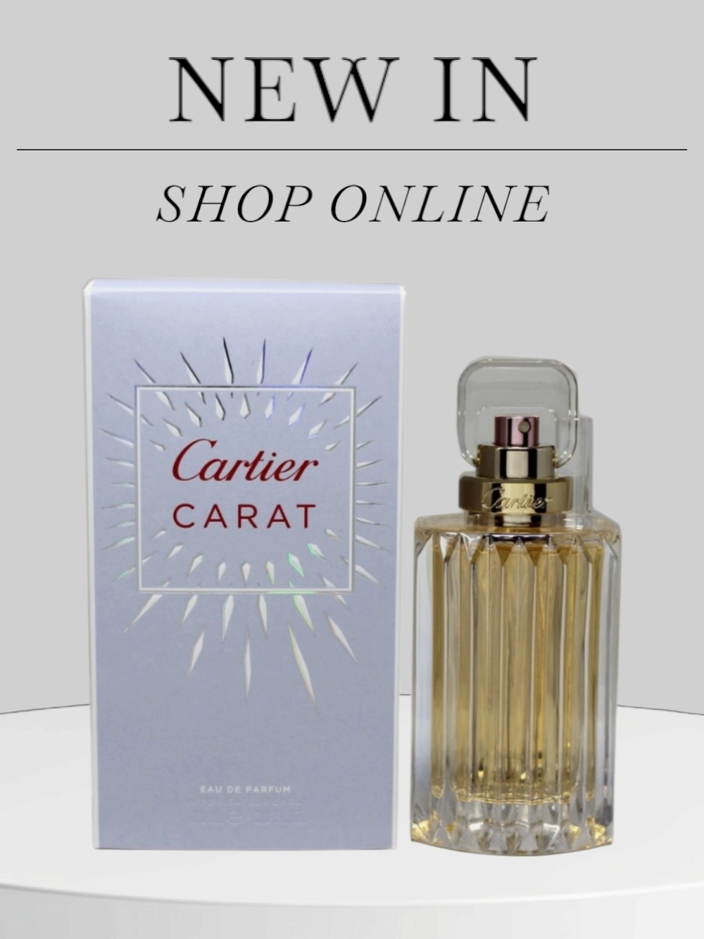Cartier Carat Eau de  - Gold Bottle 85% Full 3.3fl